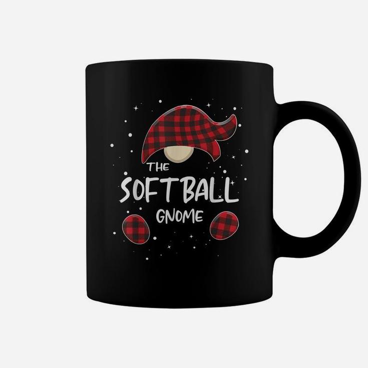 Softball Gnome Plaid Matching Family Christmas Pajamas Gift Coffee Mug