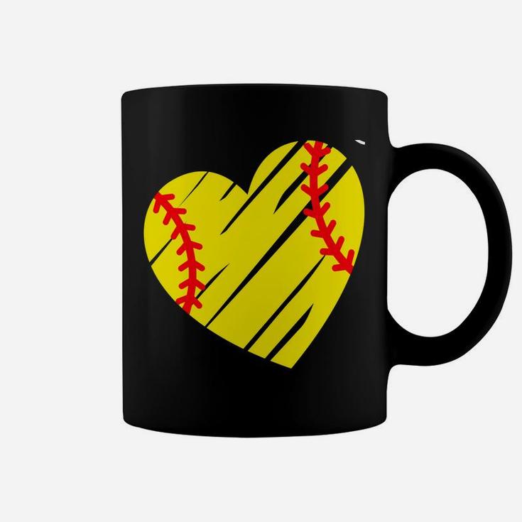 Softball Grandma Loves Her Softball Girls Coffee Mug