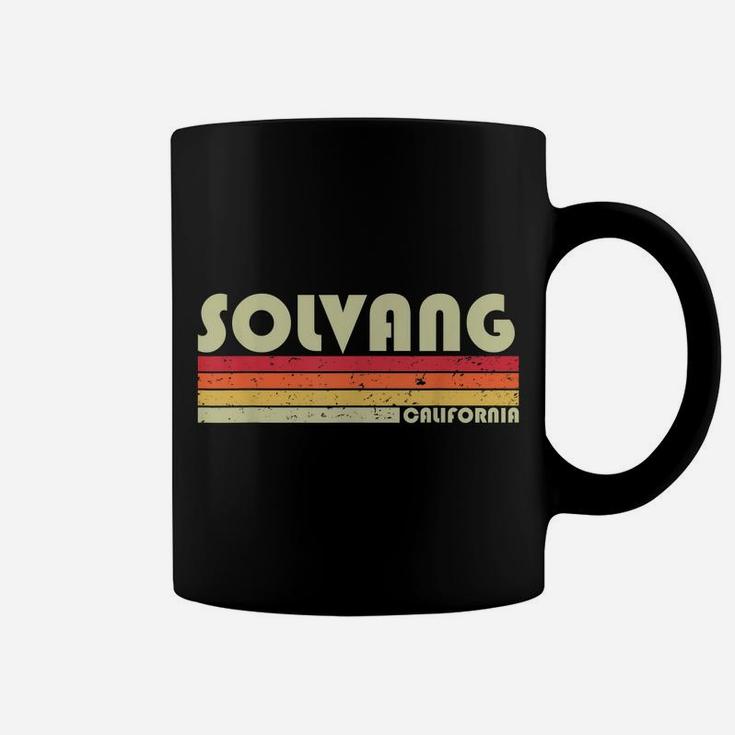 Solvang Ca California Funny City Home Roots Gift Retro 80S Coffee Mug