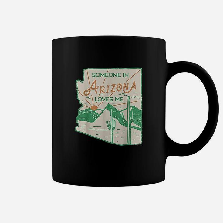 Someone In Arizona Loves Me Vintage Retro State Badge Gift Coffee Mug