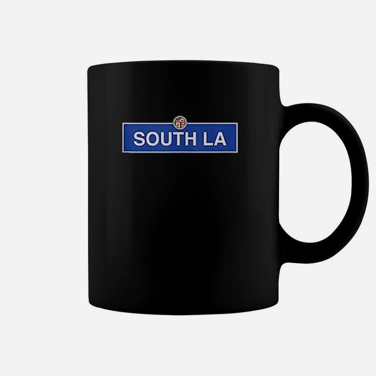 South La Los Angeles Street Sign Central Slauson Coffee Mug