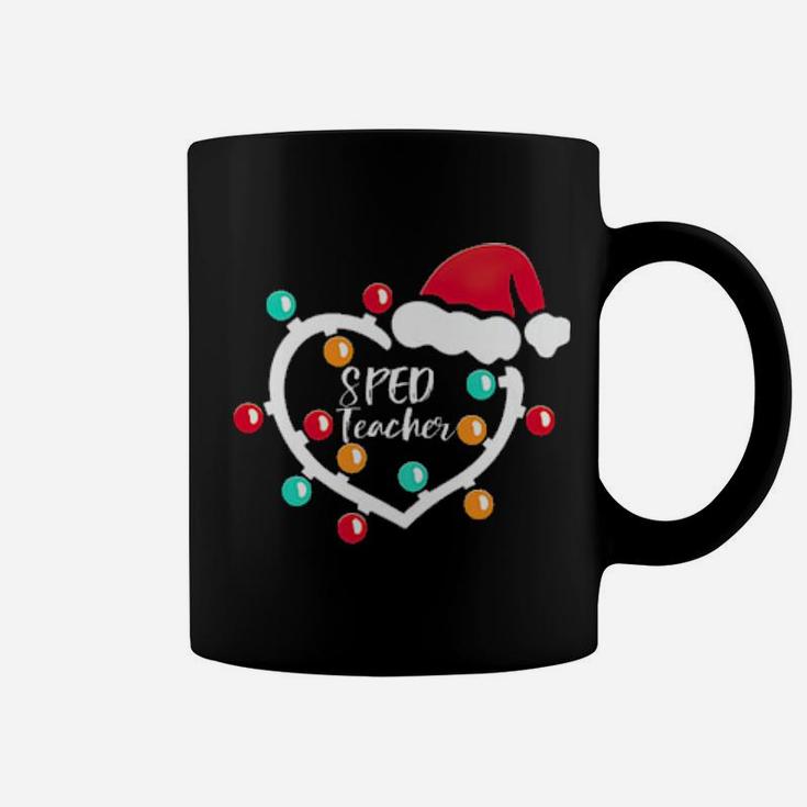 Sped Teacher Santa Heart Coffee Mug