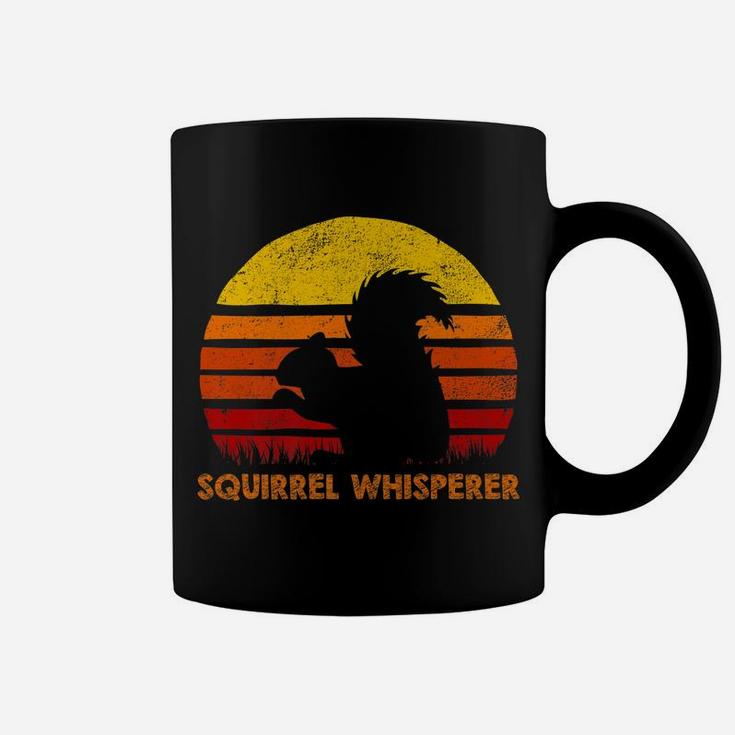 Squirrel Whisperer Retro Sunset Silhouette Vintage Safari Coffee Mug