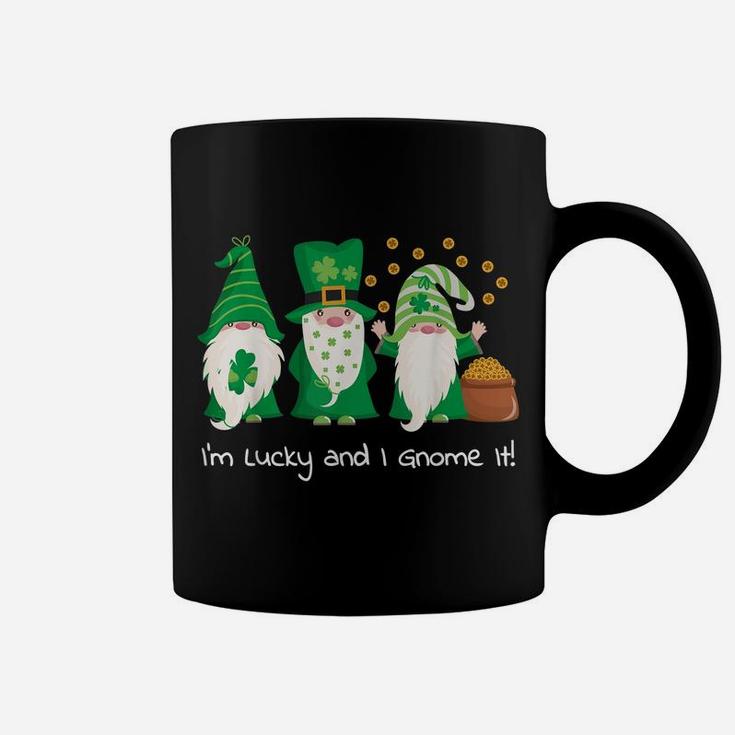 St Patrick's Day Green Gnomes Lucky And I Gnome It Coffee Mug