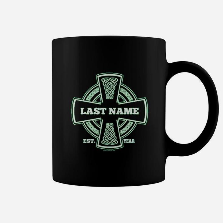 St Patricks Day Irish Pride Name Cross Coffee Mug