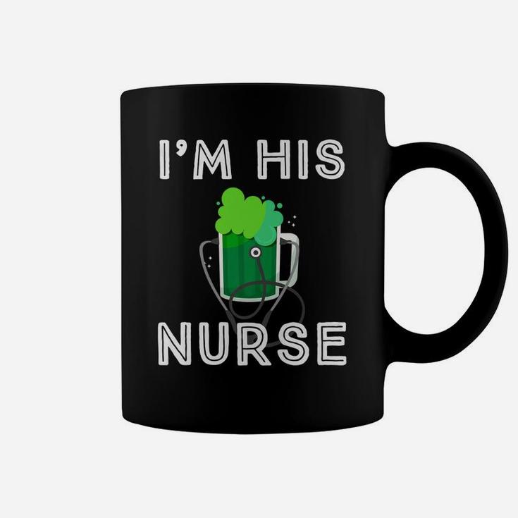 St Patricks Day Nurse Shirt Green Irish Clover Lucky Nurse Coffee Mug