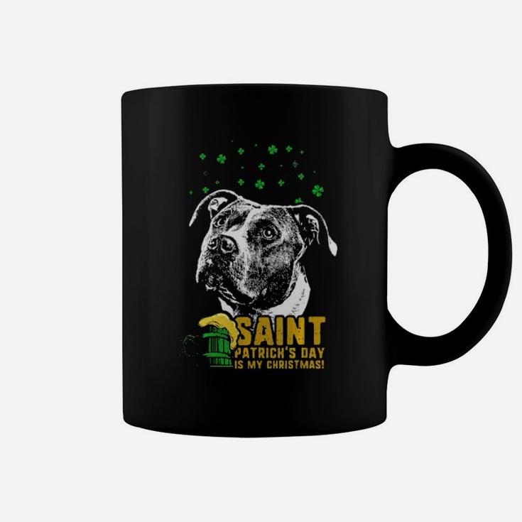 St  Patricks Is My Xmas Funny Pit Bull Coffee Mug