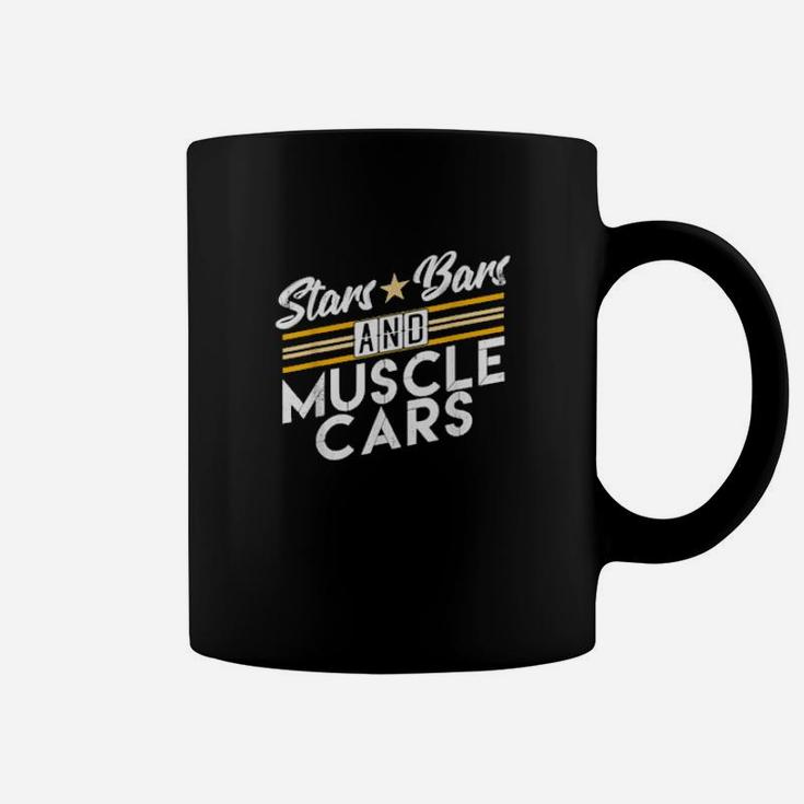 Stars Bars And Muscle Cars Enthusiast Mechanic Muscle Car Coffee Mug