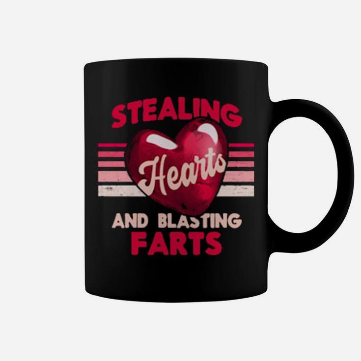 Stealing Hearts And Blasting Farts Valentines Day Coffee Mug