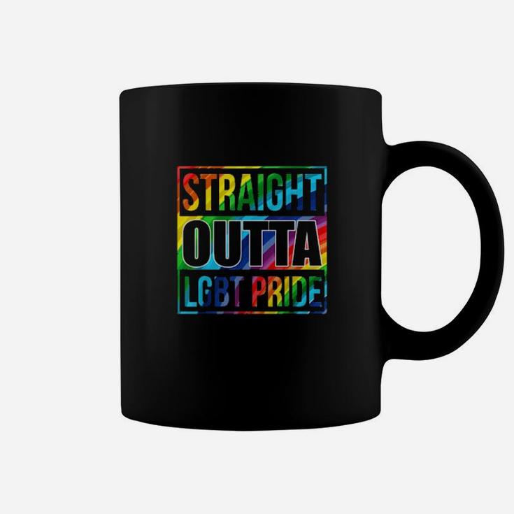 Straight Outta Lgbt Pride Lgbtq Rainbow Flag Pride Coffee Mug