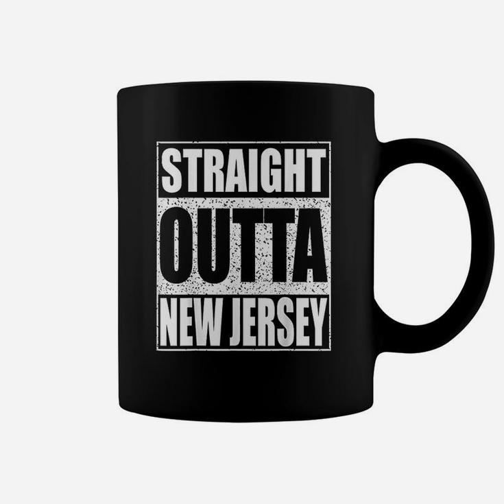 Straight Outta New Jersey  Patriotic New Jersey State Coffee Mug