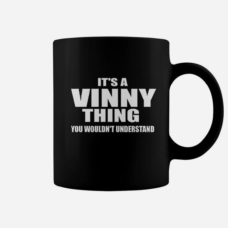 Stuff With Attitude Vinny Thing Black Coffee Mug