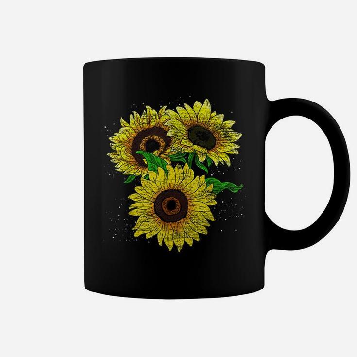 Sunshine Floral Blossom Yellow Flower Florist Sunflower Coffee Mug