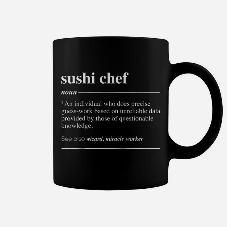 Sushi Chef Definition Funny Noun Raglan Baseball Tee Coffee Mug