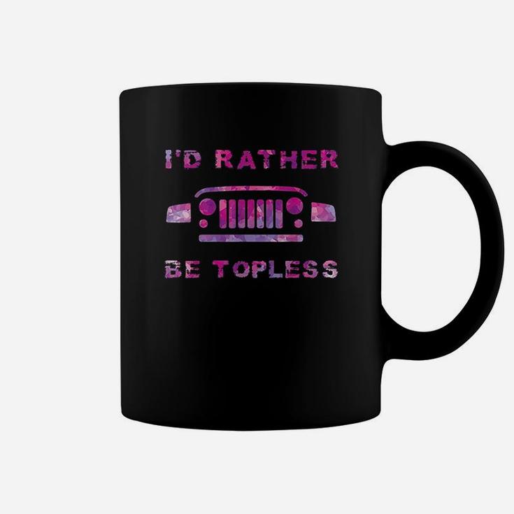 Suv Offroader Offroad Toples Woman Purple Front Skirt Coffee Mug