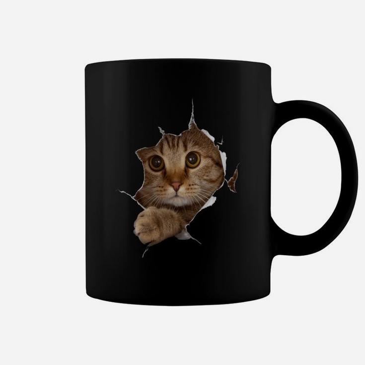 Sweet Kitten Torn Cloth - Funny Cat Lover Cat Owner Cat Lady Sweatshirt Coffee Mug