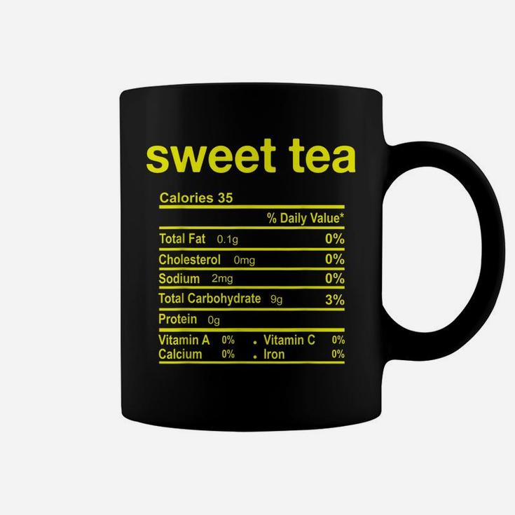 Sweet Tea Nutrition Facts Funny Thanksgiving Food Christmas Coffee Mug