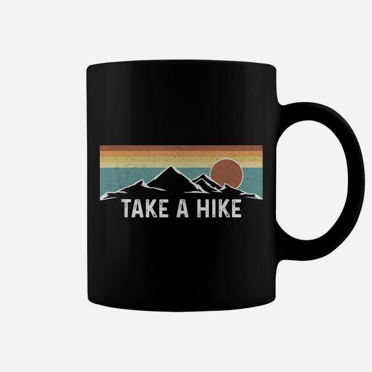 Take A Hike - Outdoor Wildlife Hiking Mountains Retro Coffee Mug