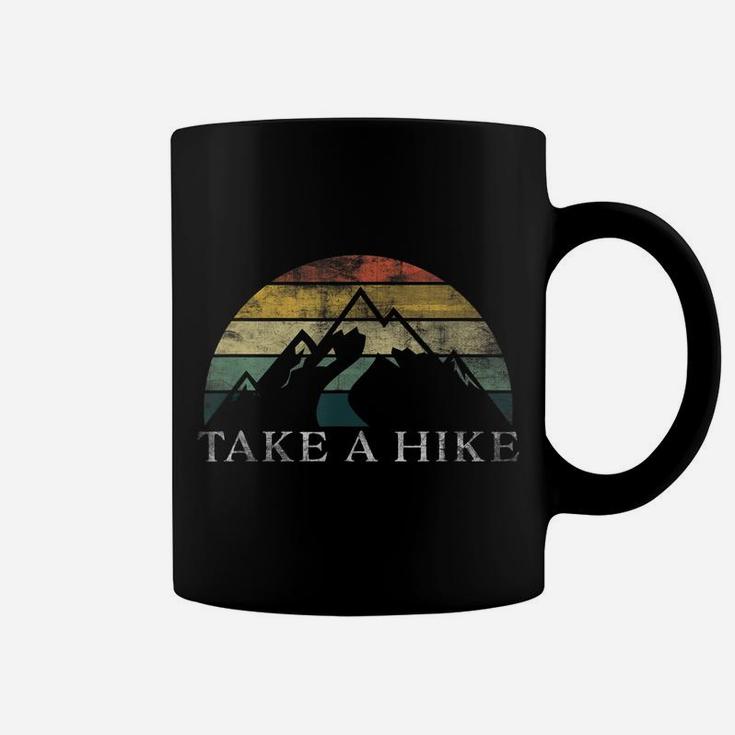 Take A Hike Retro Weathered Outdoor Hiking Coffee Mug