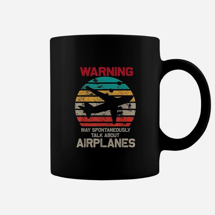 Talk About Airplanes Pilot And Aviation Coffee Mug