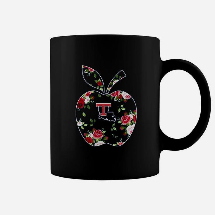 Teacher Floral Apple Coffee Mug