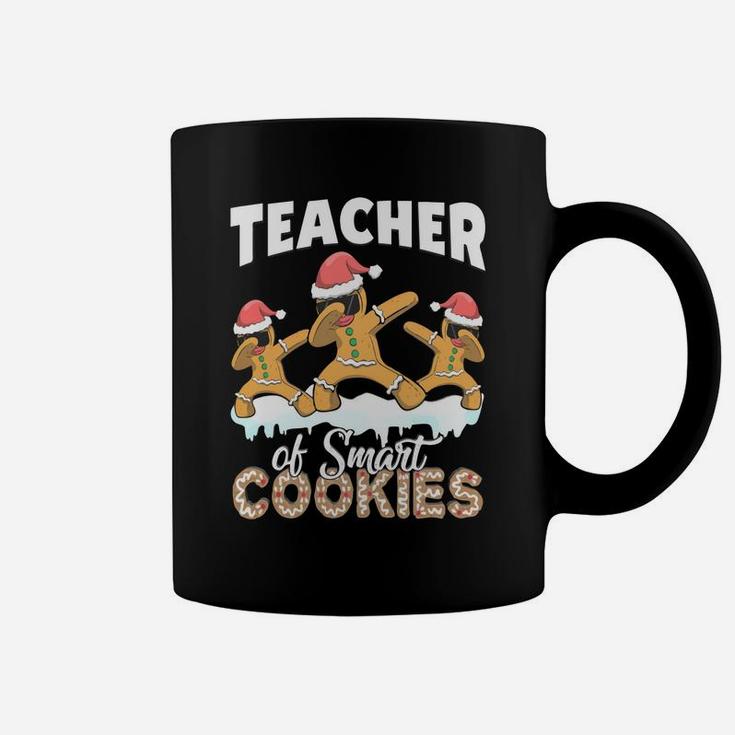 Teacher Of Smart Cookies Cute Dabbing Gingerbread Christmas Sweatshirt Coffee Mug