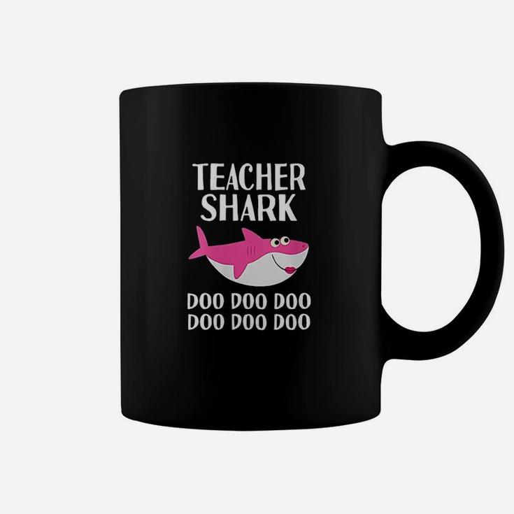 Teacher Shark Doo Women Teacher Appreciation Gift Last Day Coffee Mug