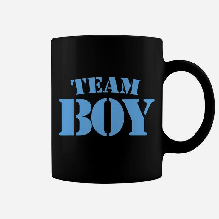 Team Boy Baby Shower Gender Reveal Party Cute Funny Blue Coffee Mug