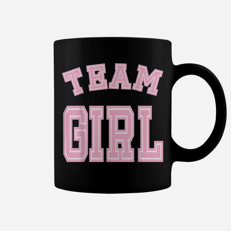 Team Girl Baby Shower Gender Reveal Party Cute Funny Pink Coffee Mug