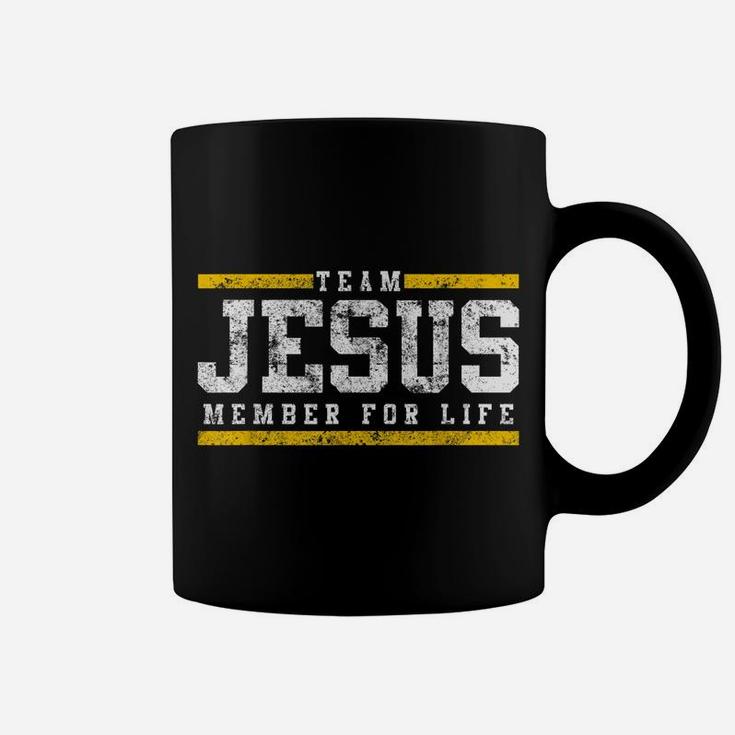Team Jesus Member For Life Tshirt Church Tees Men Women Kids Coffee Mug