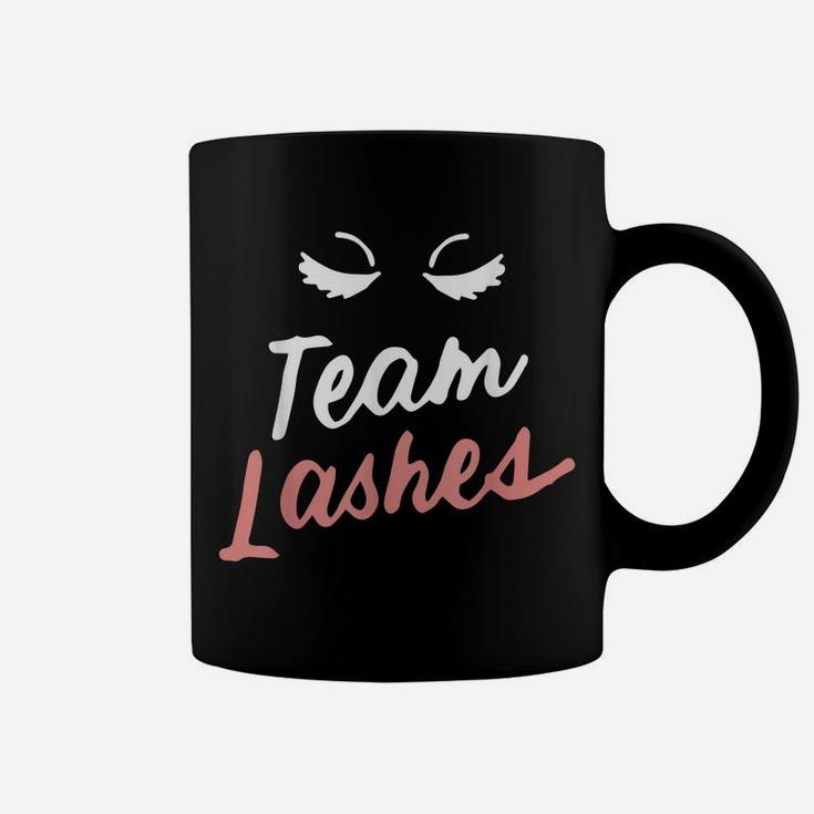 Team Lashes Or Staches Gender Reveal Team Pink Party Gift Coffee Mug