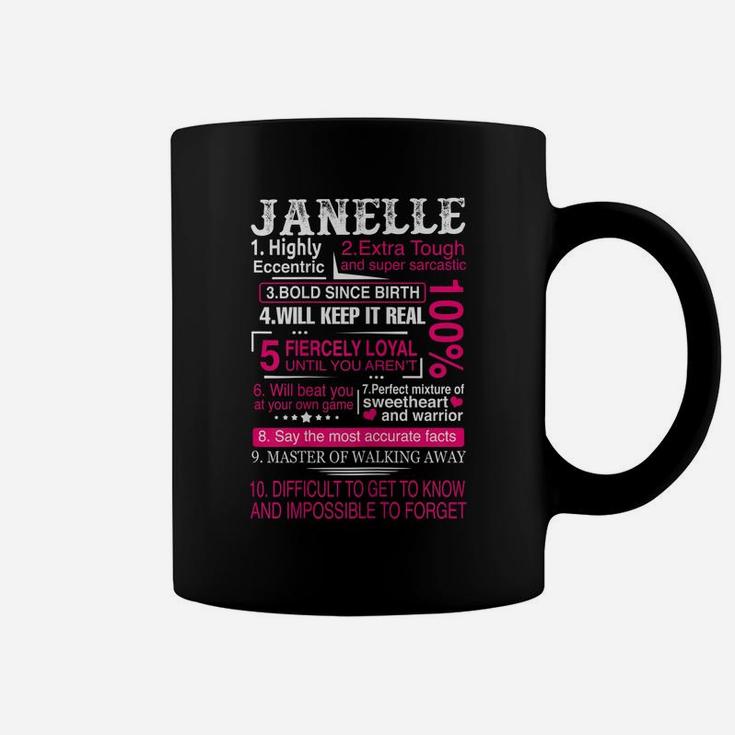 Ten Facts About Women Name Is Janelle First Name Gift Coffee Mug