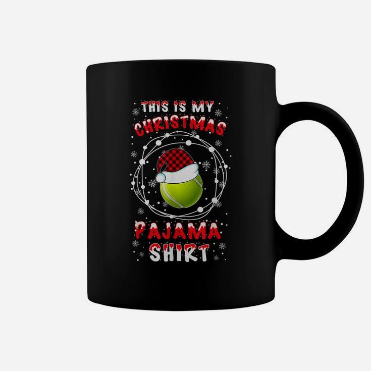 Tennis Lover Funny Santa Hat Christmas Pyjama Saying Gift Id Coffee Mug