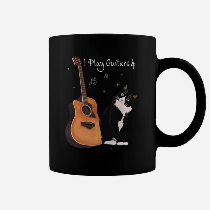That's What I Do I Pet Cats Play Guitars & I Know Things Coffee Mug