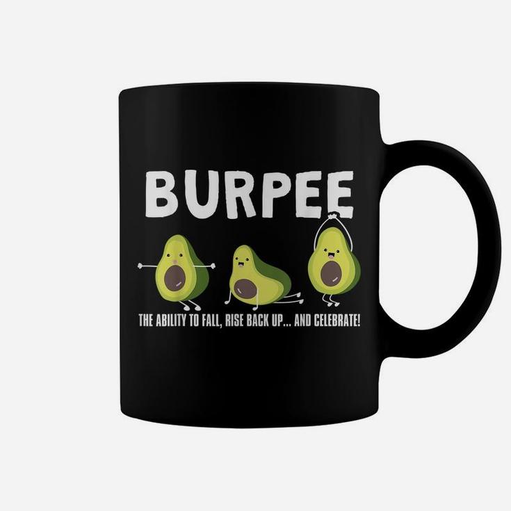 The Ability To Fall, Burpee Avocado Weightlifting Coffee Mug