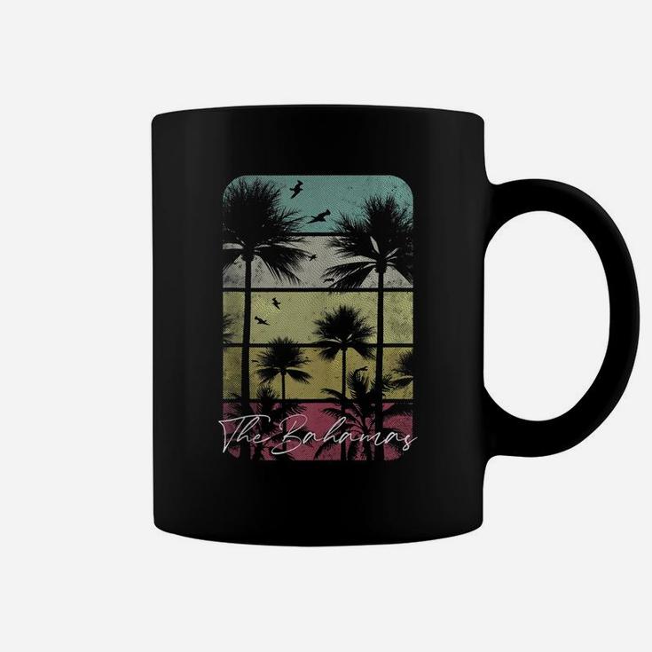 The Bahamas Retro Vintage Beach Surf Surfing Cruise Sunset Coffee Mug
