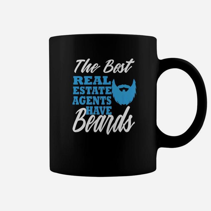 The Best Real Estate Agents Have Beard Funny Realtor Gift Coffee Mug