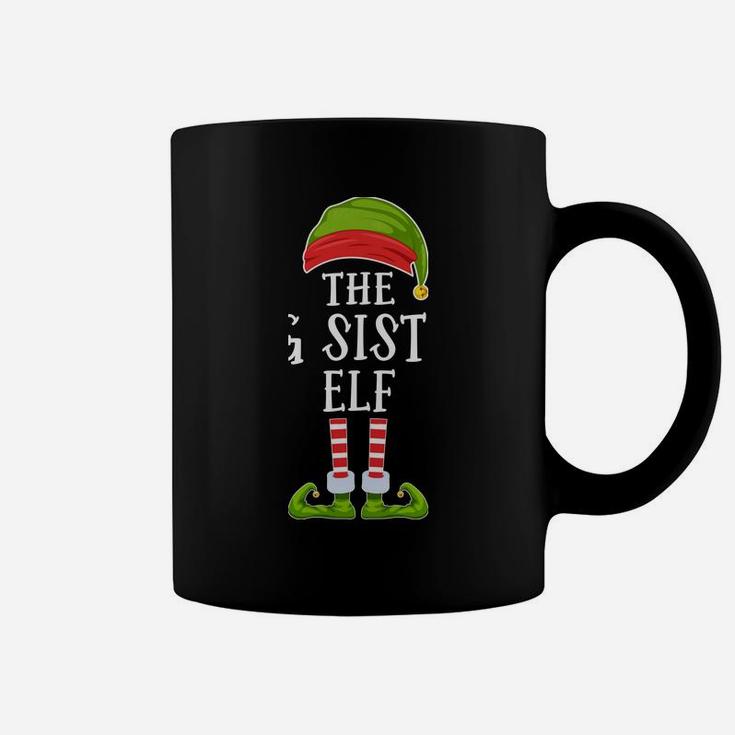 The Big Sister Elf Christmas Group Family Matching Pajamas Coffee Mug
