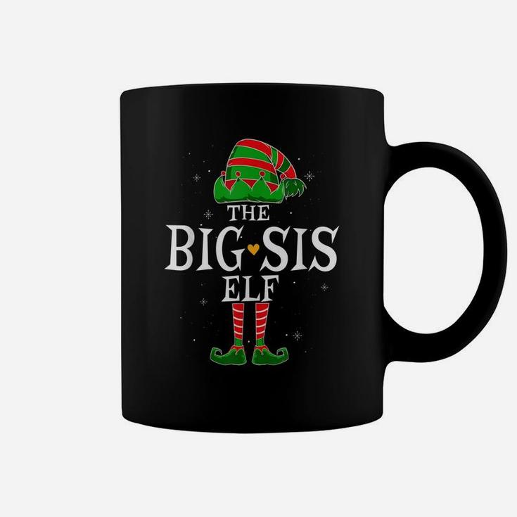 The Big Sister Elf Group Matching Family Christmas Sis Funny Coffee Mug