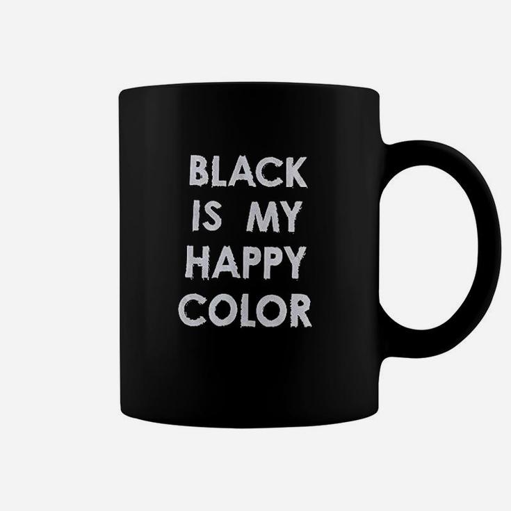 The Bold Banana Black Is My Happy Color Coffee Mug
