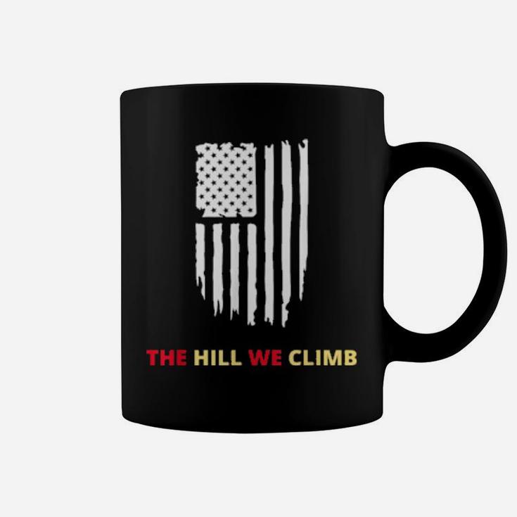 The Hill We Climb Distressed Usa Flag Coffee Mug