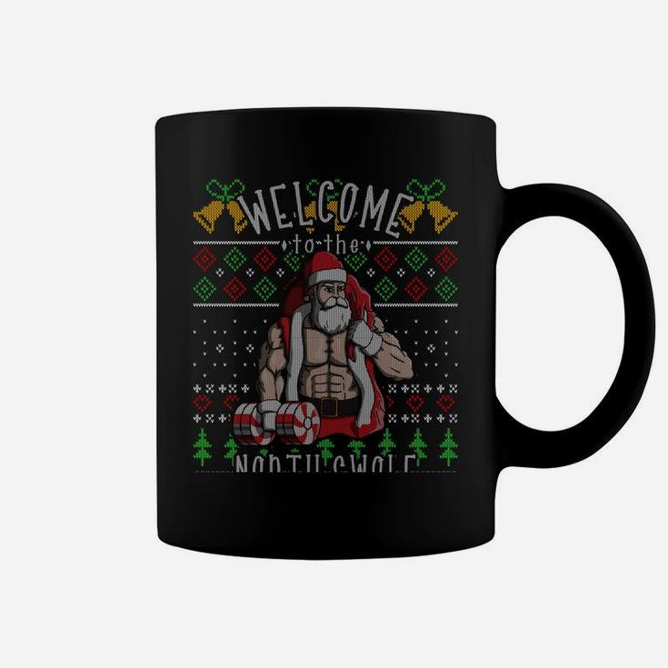 The North Swole Santa Claus Christmas Gym Funny Sweatshirt Coffee Mug