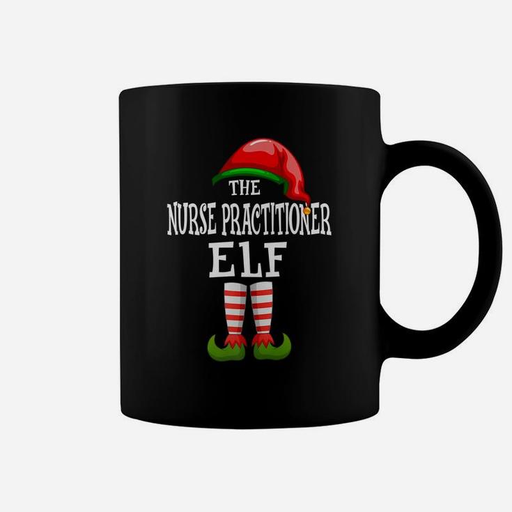 The Nurse Practitioner Elf Family Matching Group Gift Pajama Coffee Mug