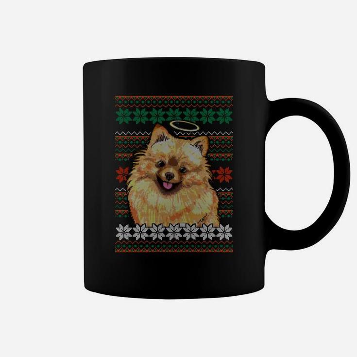 The Pomeranian Ugly Christmas Sweater Design Sweatshirt Coffee Mug