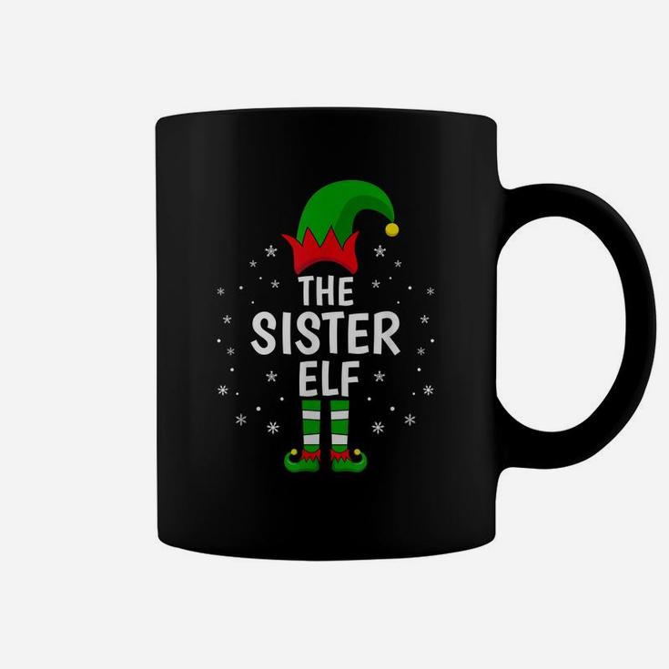The Sister Elf Xmas Matching Family Funny Christmas Pajama Coffee Mug