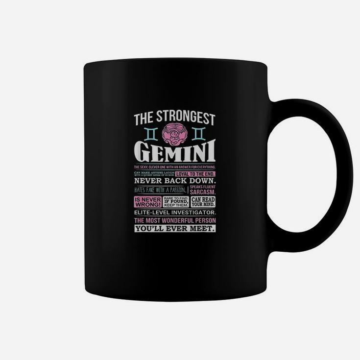 The Strongest Gemini Zodiac Never Back Down  Best Gemini Coffee Mug