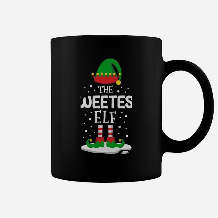 The Sweetest Elf Christmas Family Matching Costume Pjs Cute Sweatshirt Coffee Mug