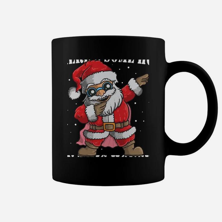 There's Some Hos In This House Dabbing Santa Claus Christmas Sweatshirt Coffee Mug