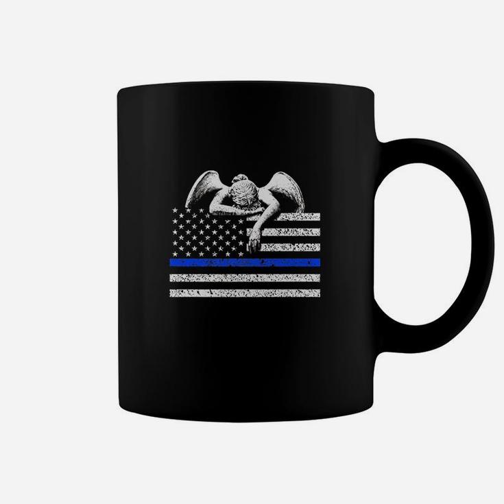 Thin Blue Line Flag To Honor The Fallen Police Coffee Mug