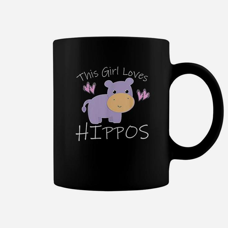 This Girl Loves Hippos Coffee Mug